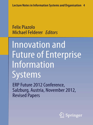 cover image of Innovation and Future of Enterprise Information Systems